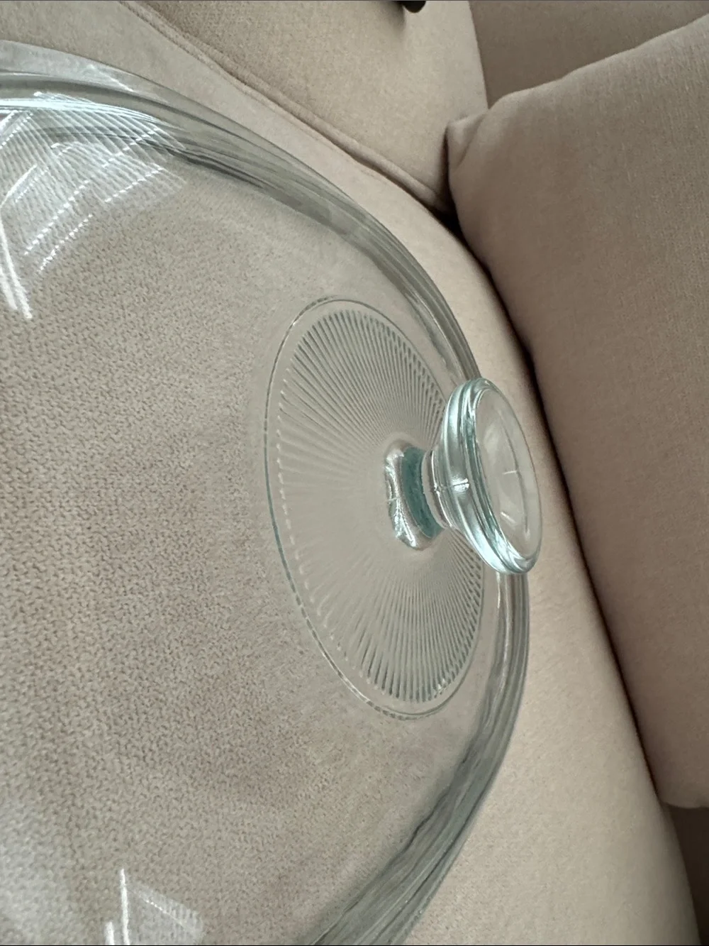 10.5x8” Clear Pyrex Lid 04   DC1.5C.   A